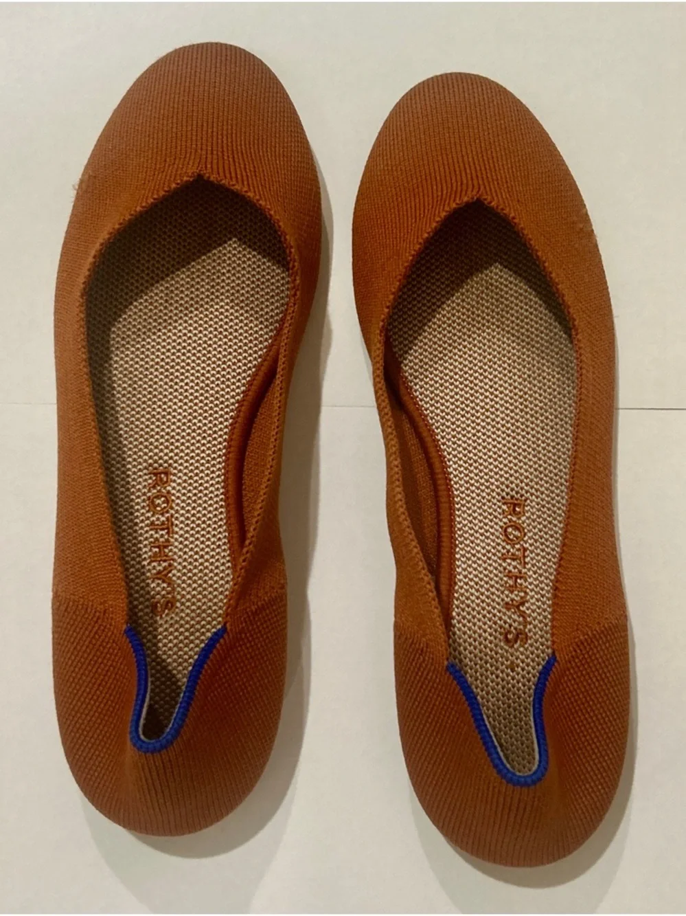 Rothy's Persimmon Round Toe Women’s  Flats Shoes Size 7.5 - Picture 2 of 4